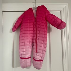 Snozu snowsuit 9/12 months pink